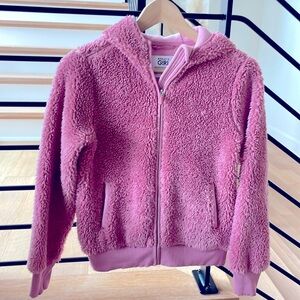 Athleta Girl Full Zip Cozy Hooded Fleece Jacket - Size:  L - 12